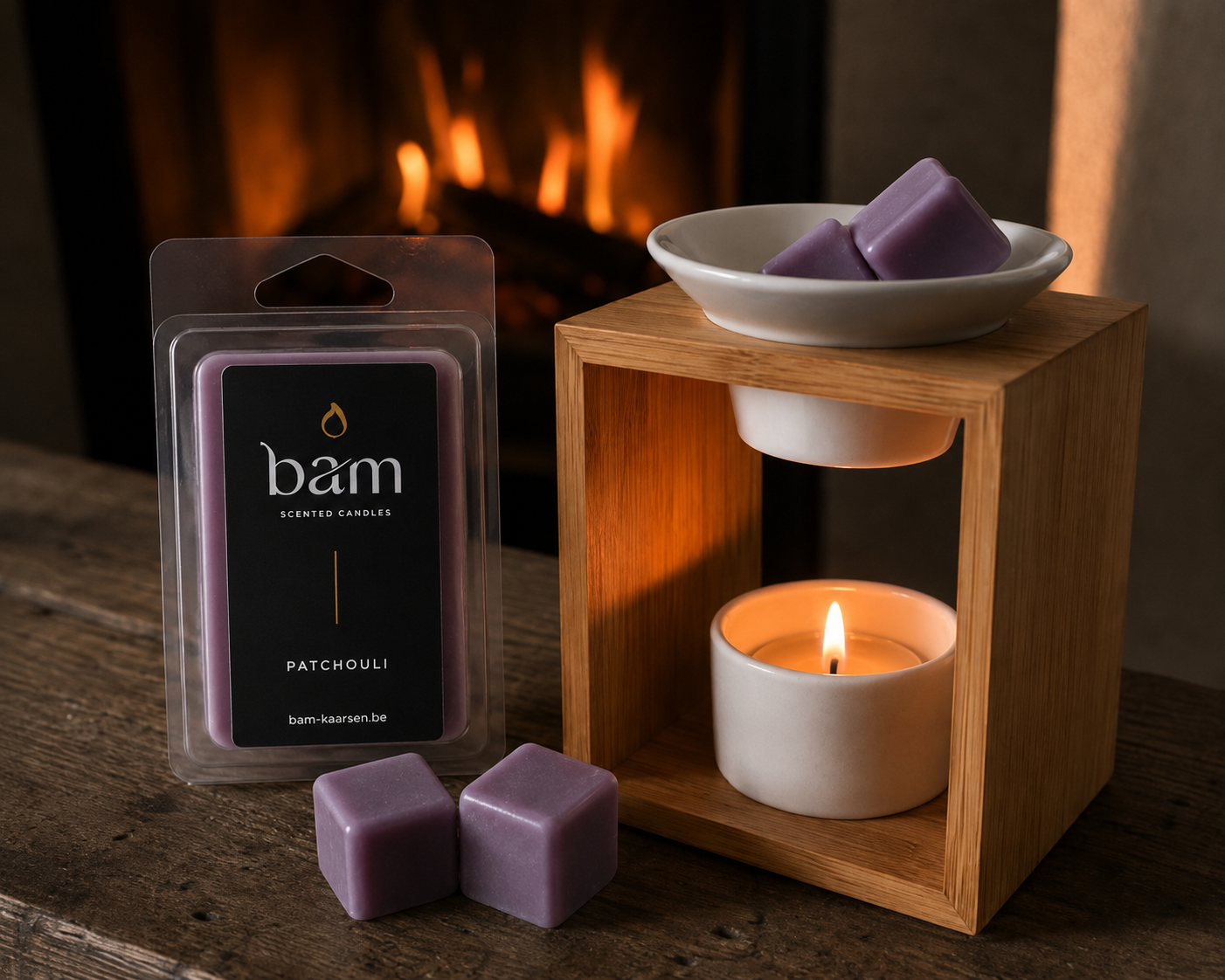 Patchouli Waxmelts – Handgemaakte Geurwax van Zonnebloemwas