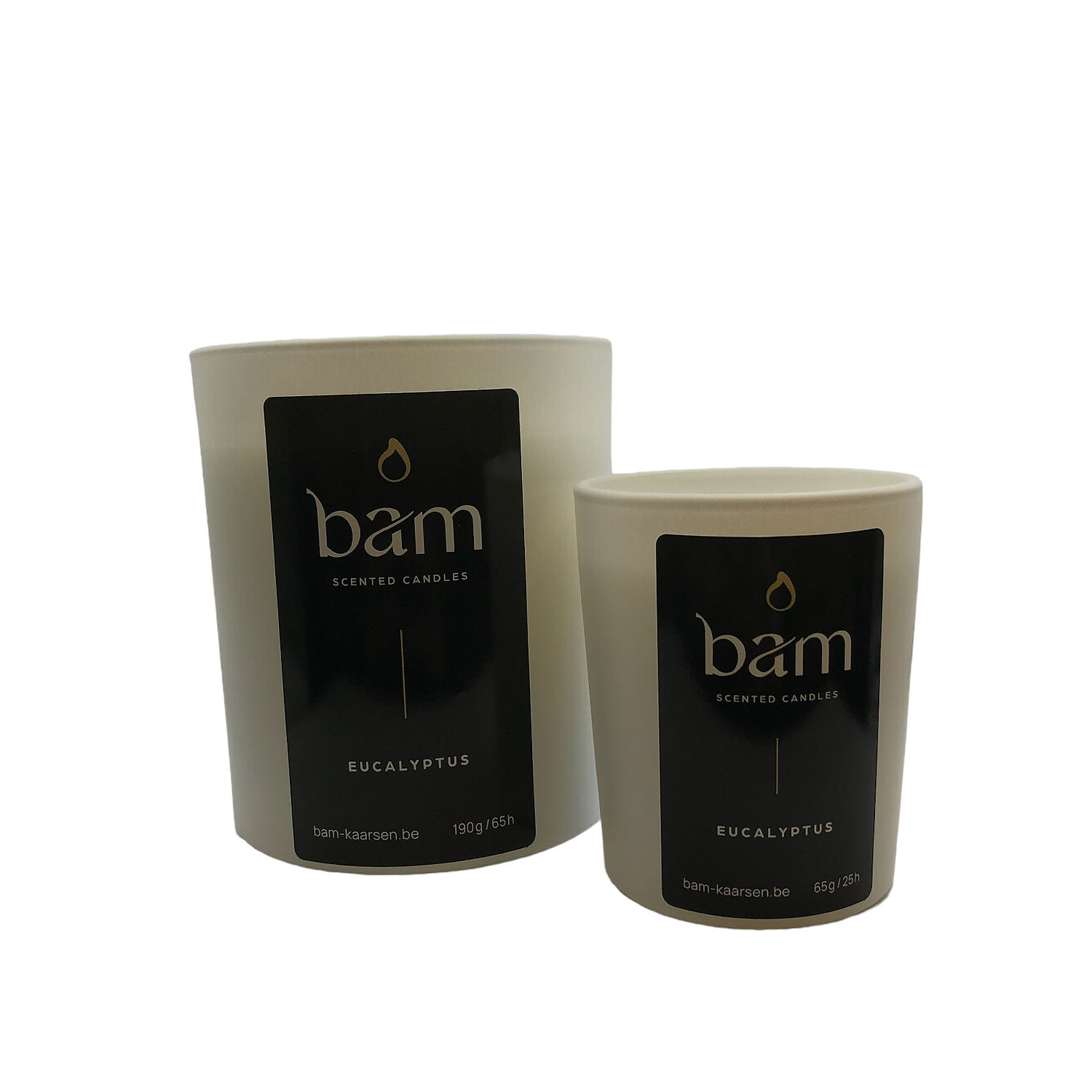 Eucalyptus - White Collection Small met houten wiek