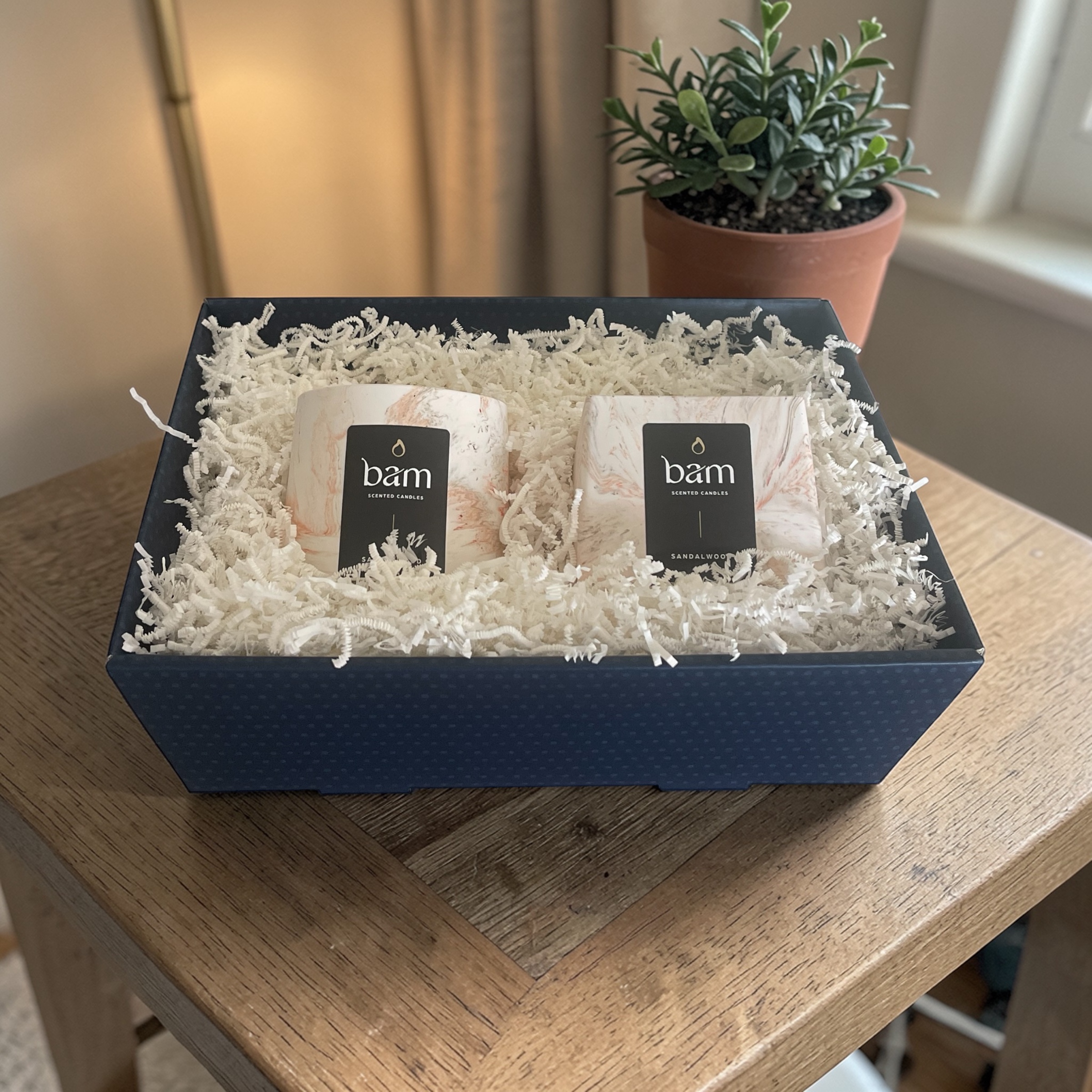 Sandalwood - Geschenkset met 2 geurkaarsen