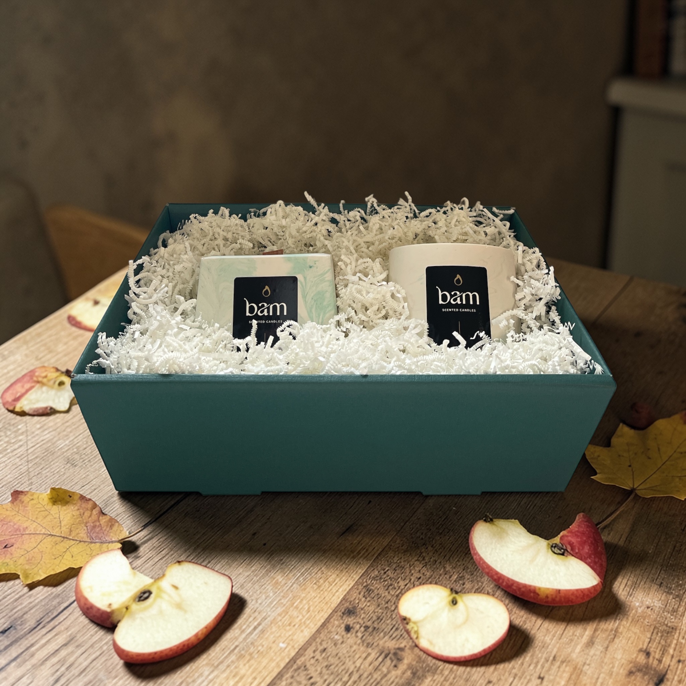 Apple Cinnamon - geschenkset met 2 geurkaarsen
