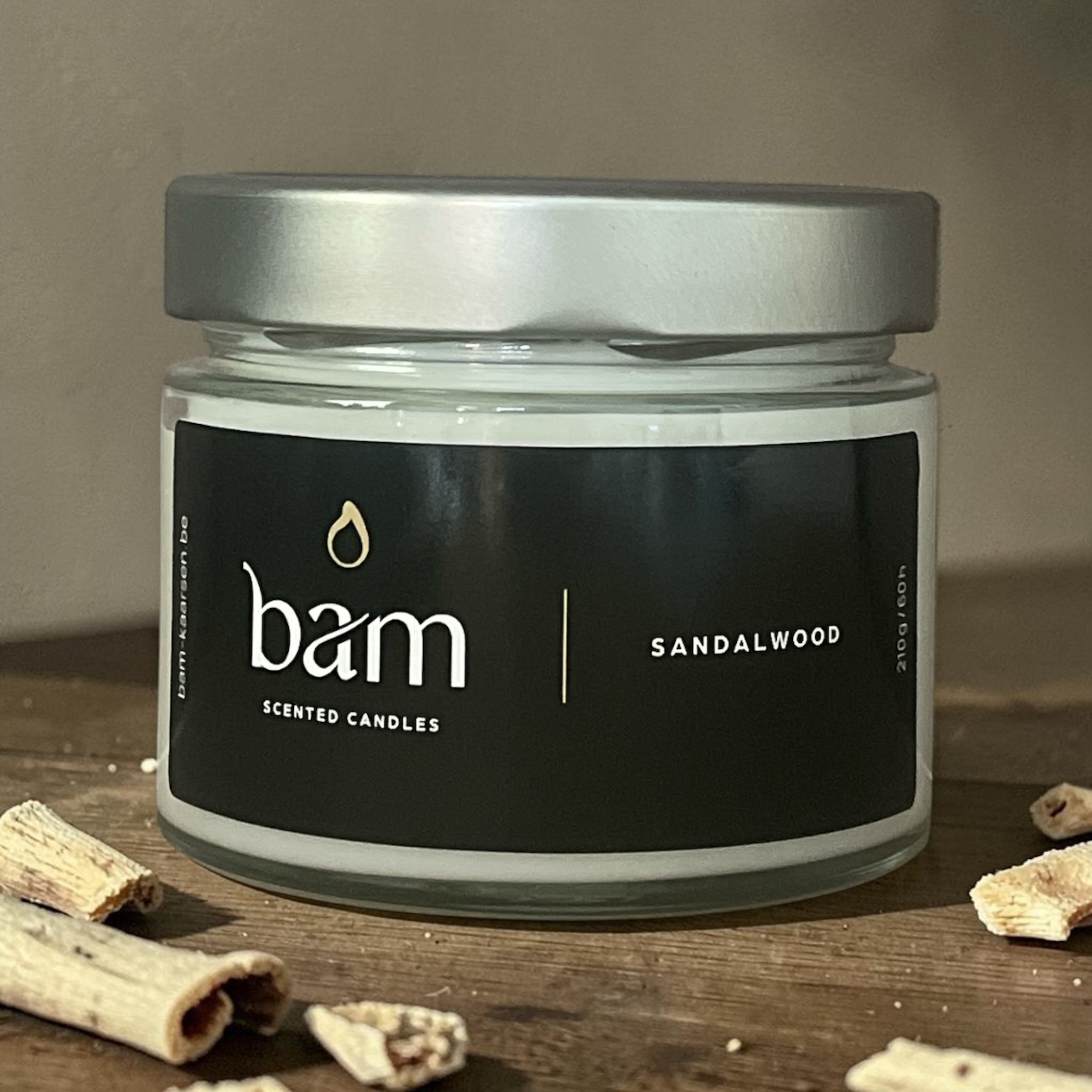 Sandalwood Scented Candle - Basic Collection Medium