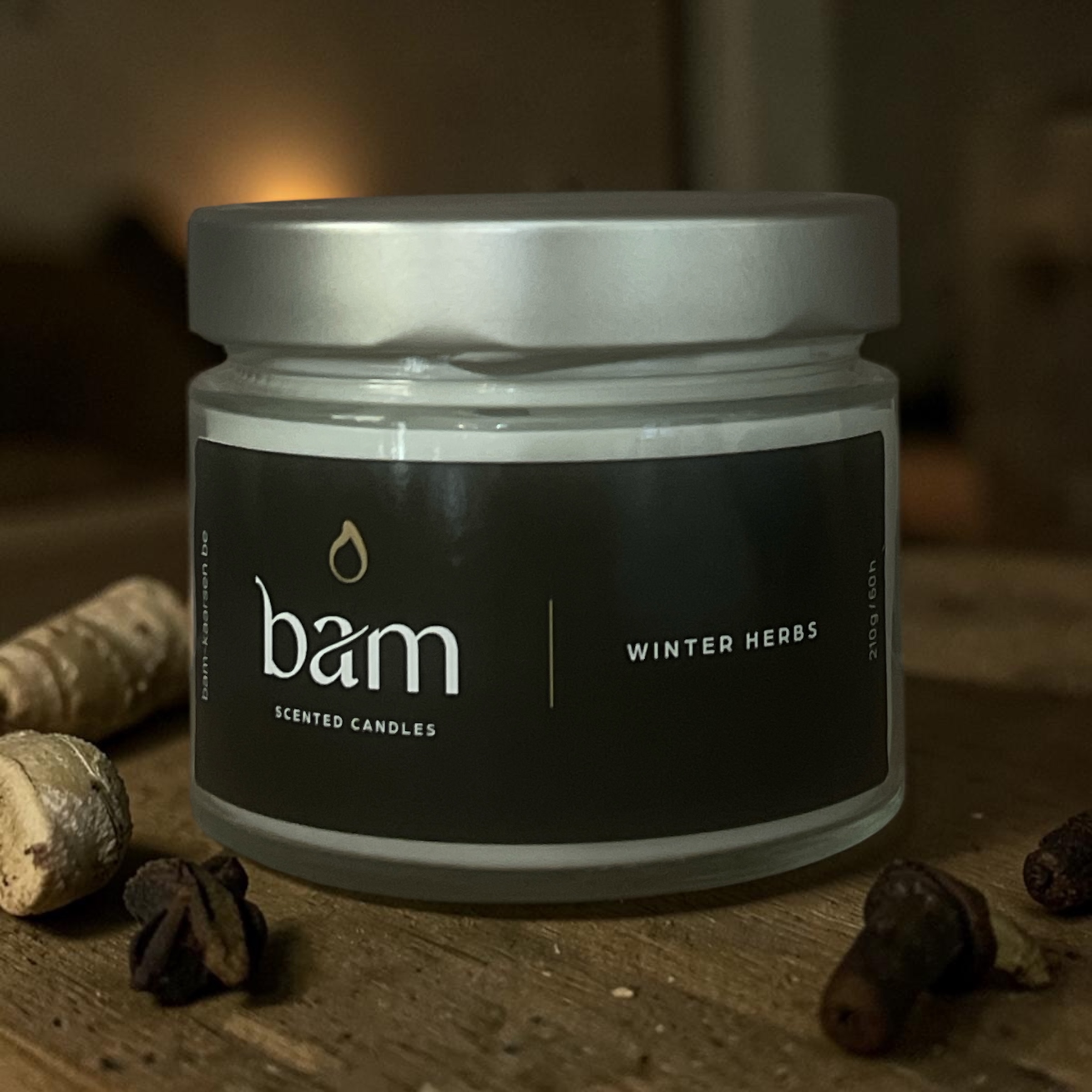 Winter Herbs Scented Candle - Basic Collection Medium