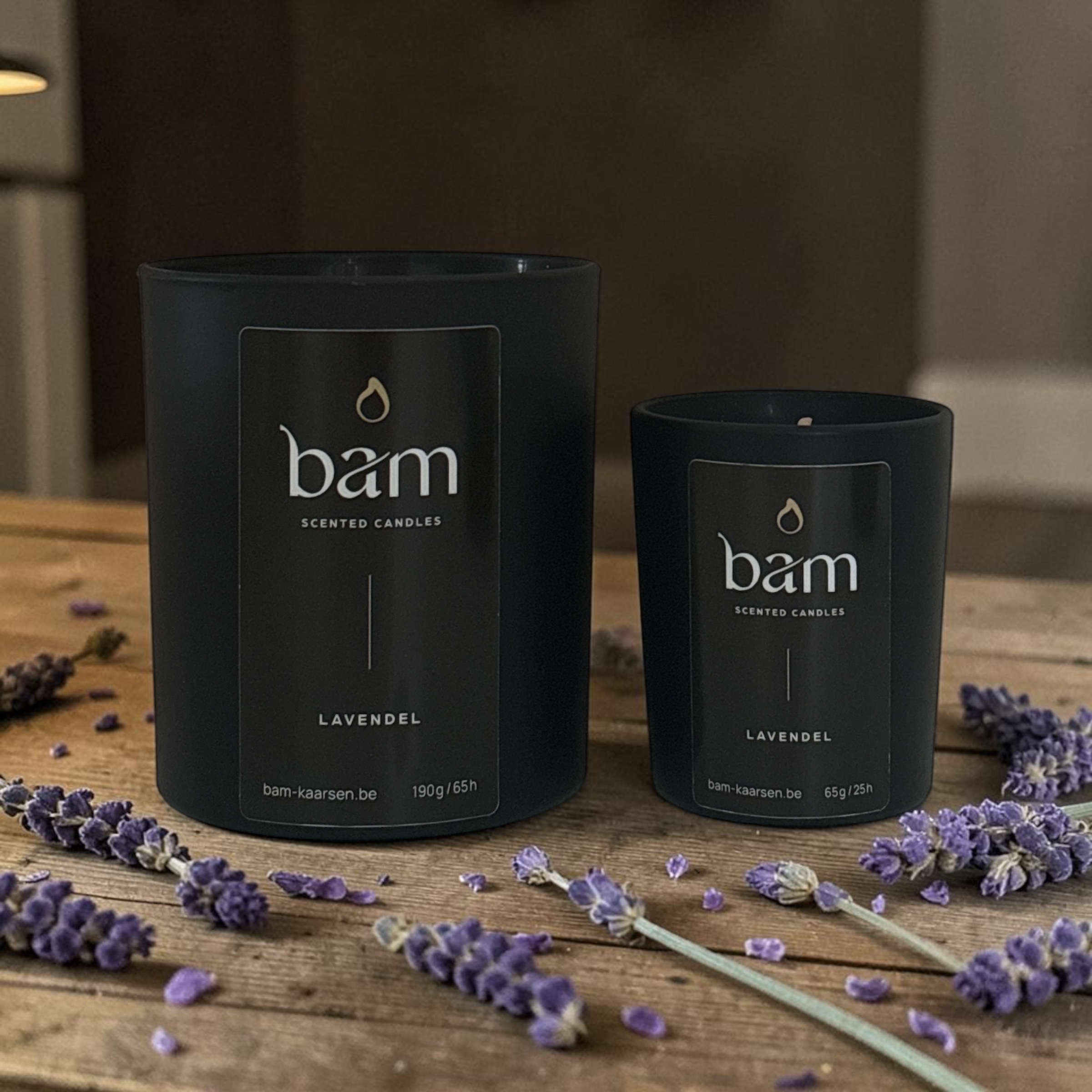 Lavendel Geurkaars Mini – Black Collection Small