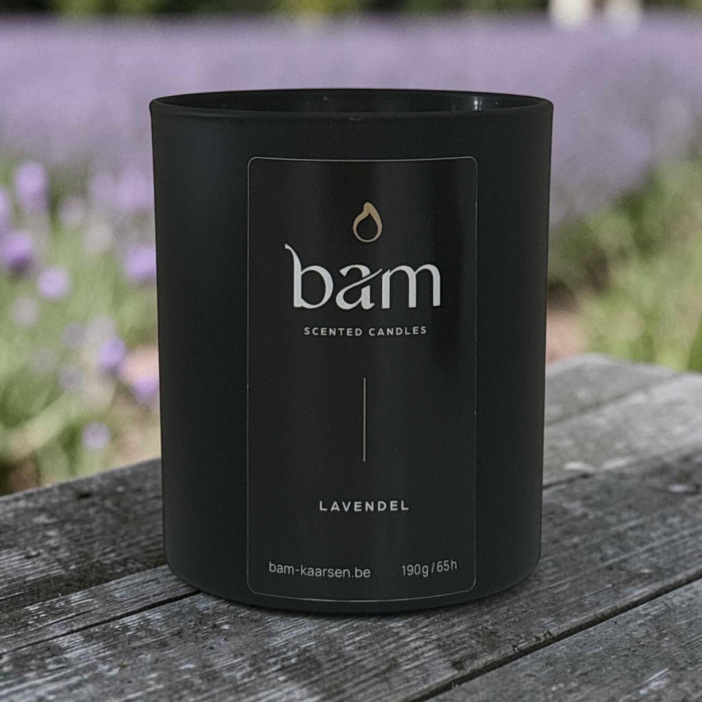 Lavendel Geurkaars - Black Collection Medium