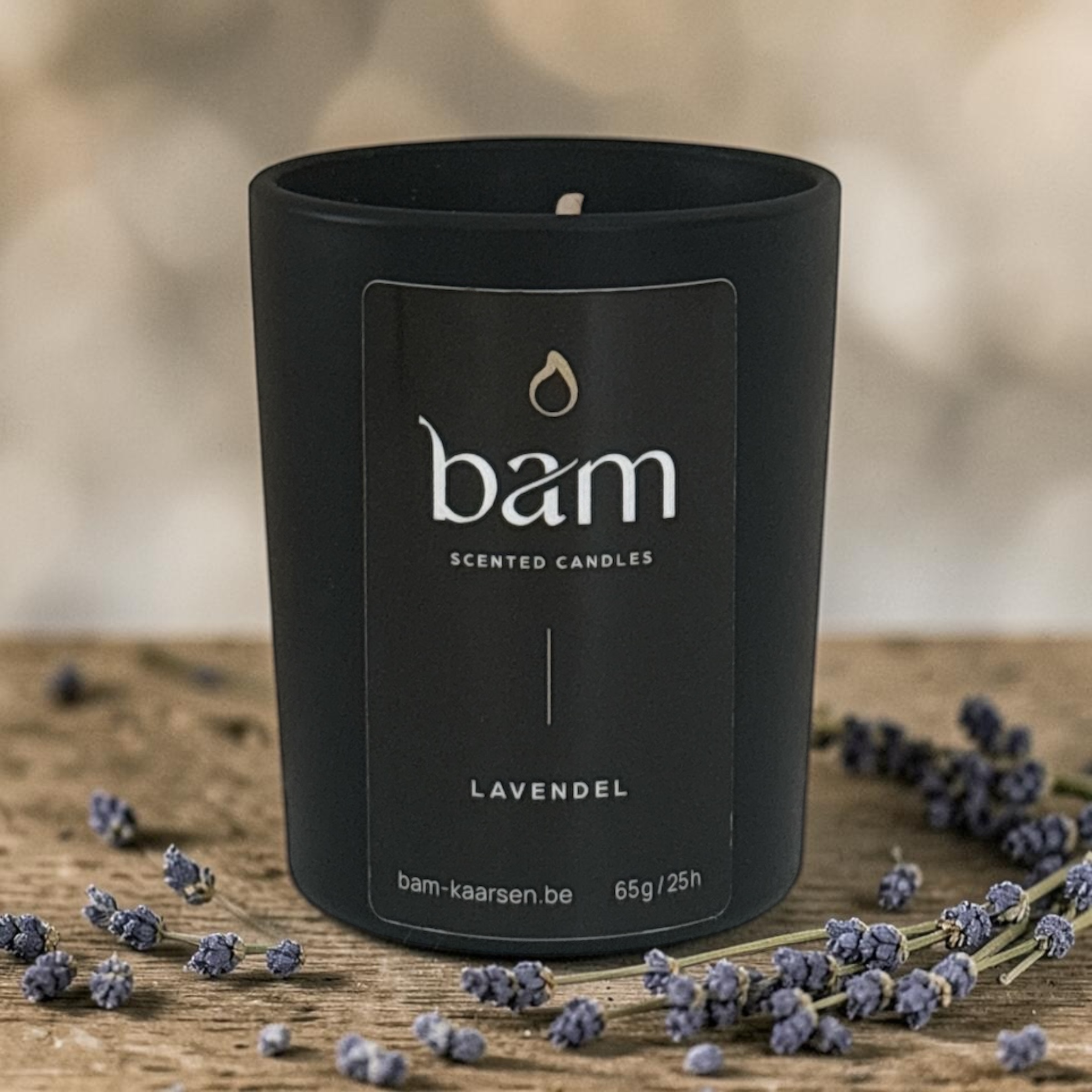 Lavendel Geurkaars Mini – Black Collection Small