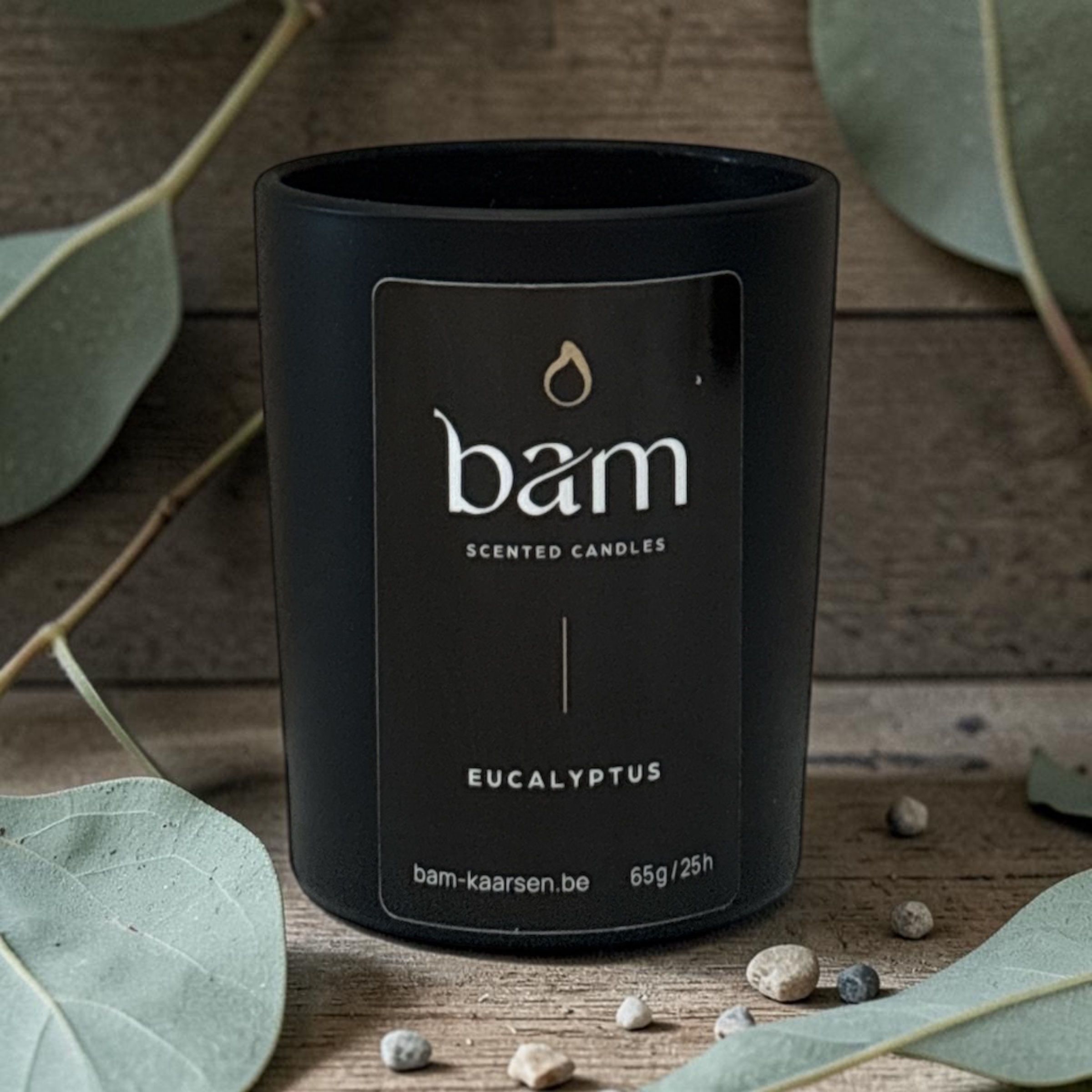 Eucalyptus Scented Candle Mini – Black Collection Small