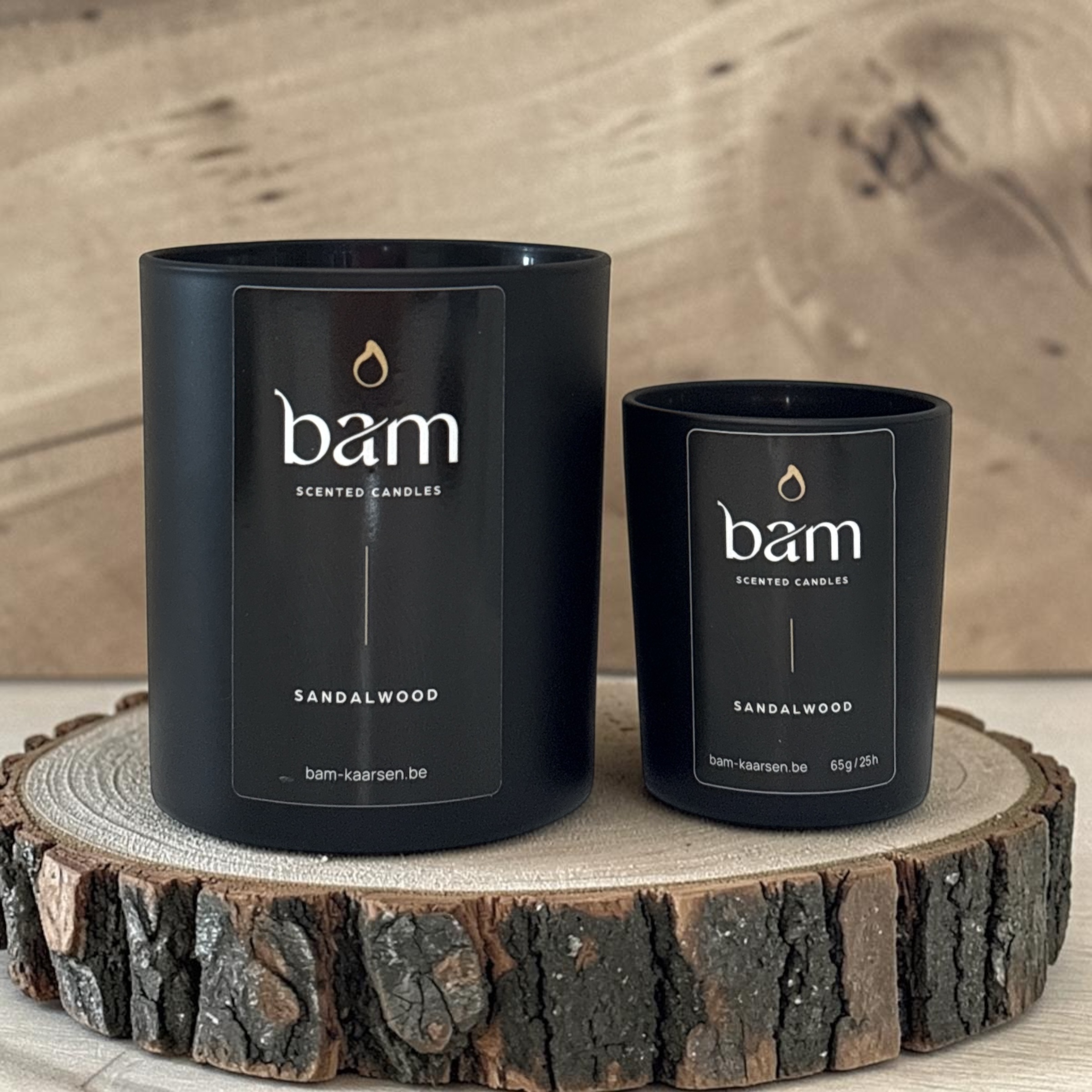Sandalwood Geurkaars - Black Collection Medium