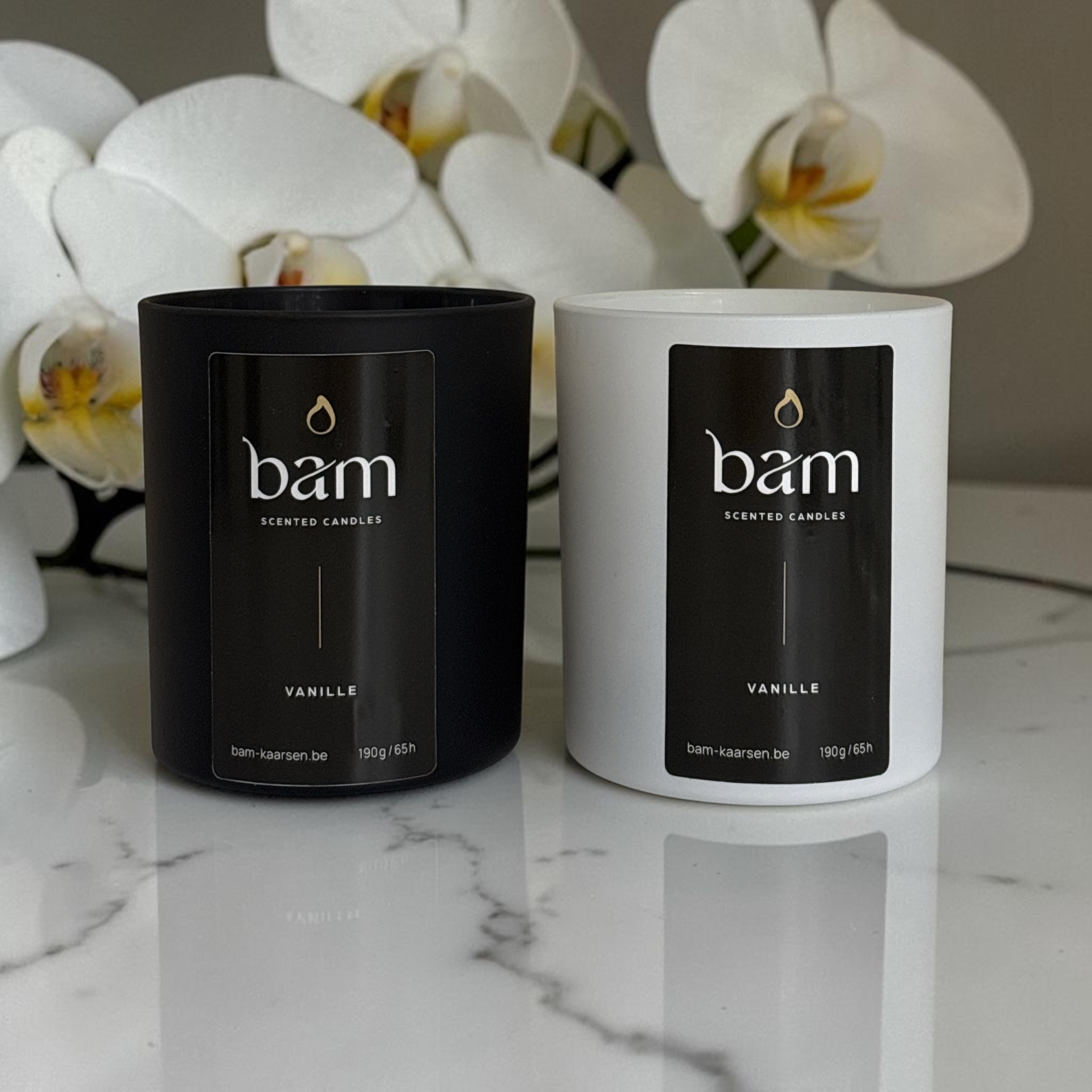 Vanille Geurkaars - Black Collection Medium