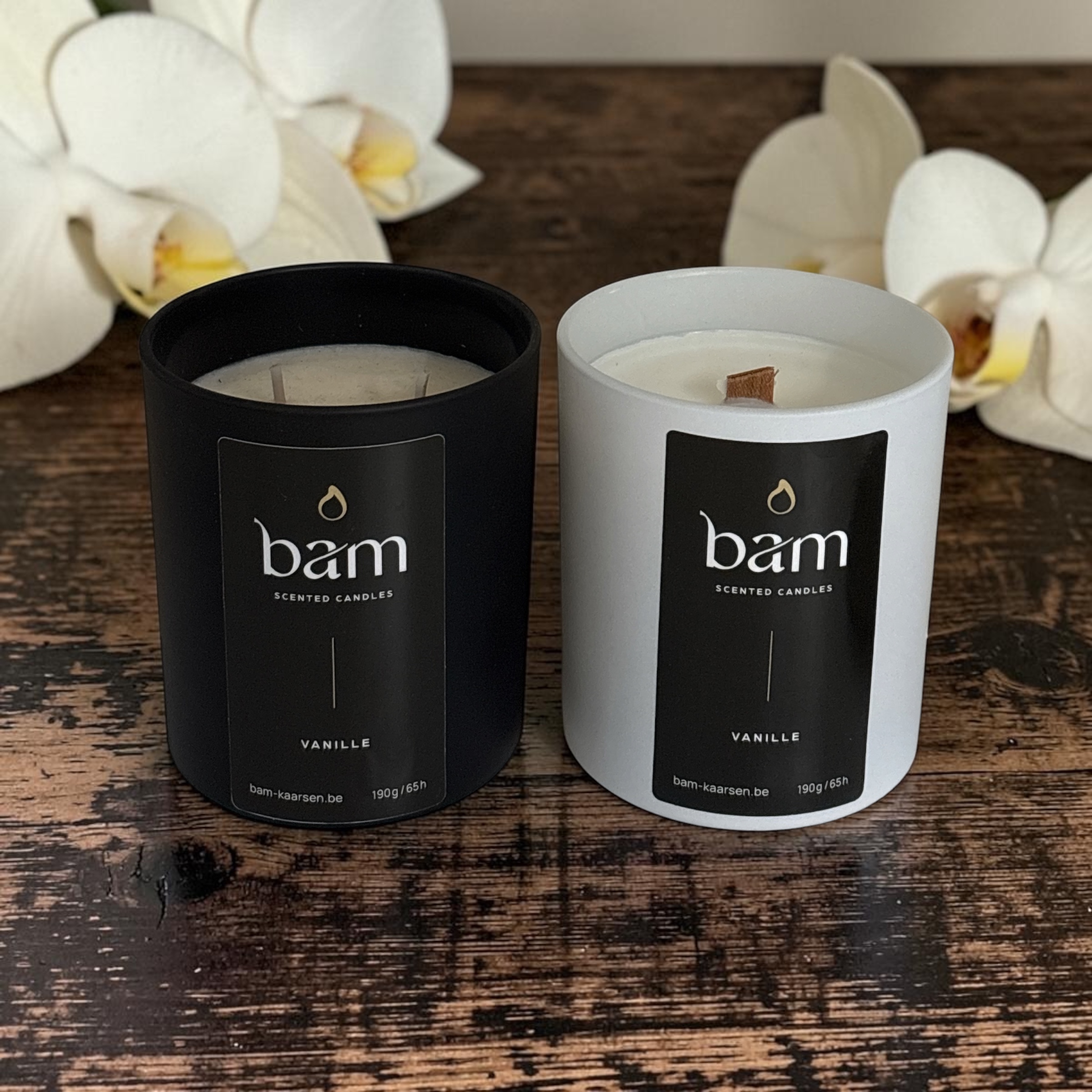 Vanille Geurkaars - Black Collection Medium