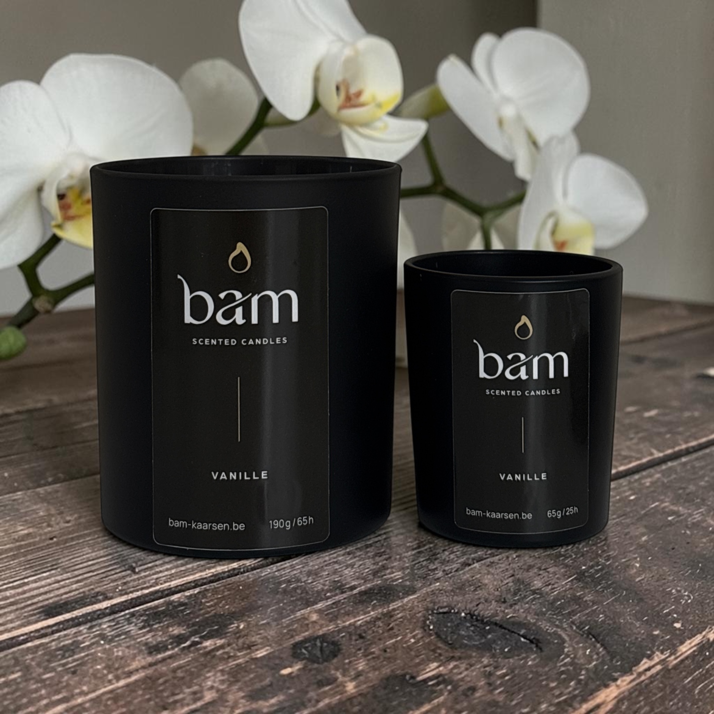 Vanille Geurkaars - Black Collection Medium