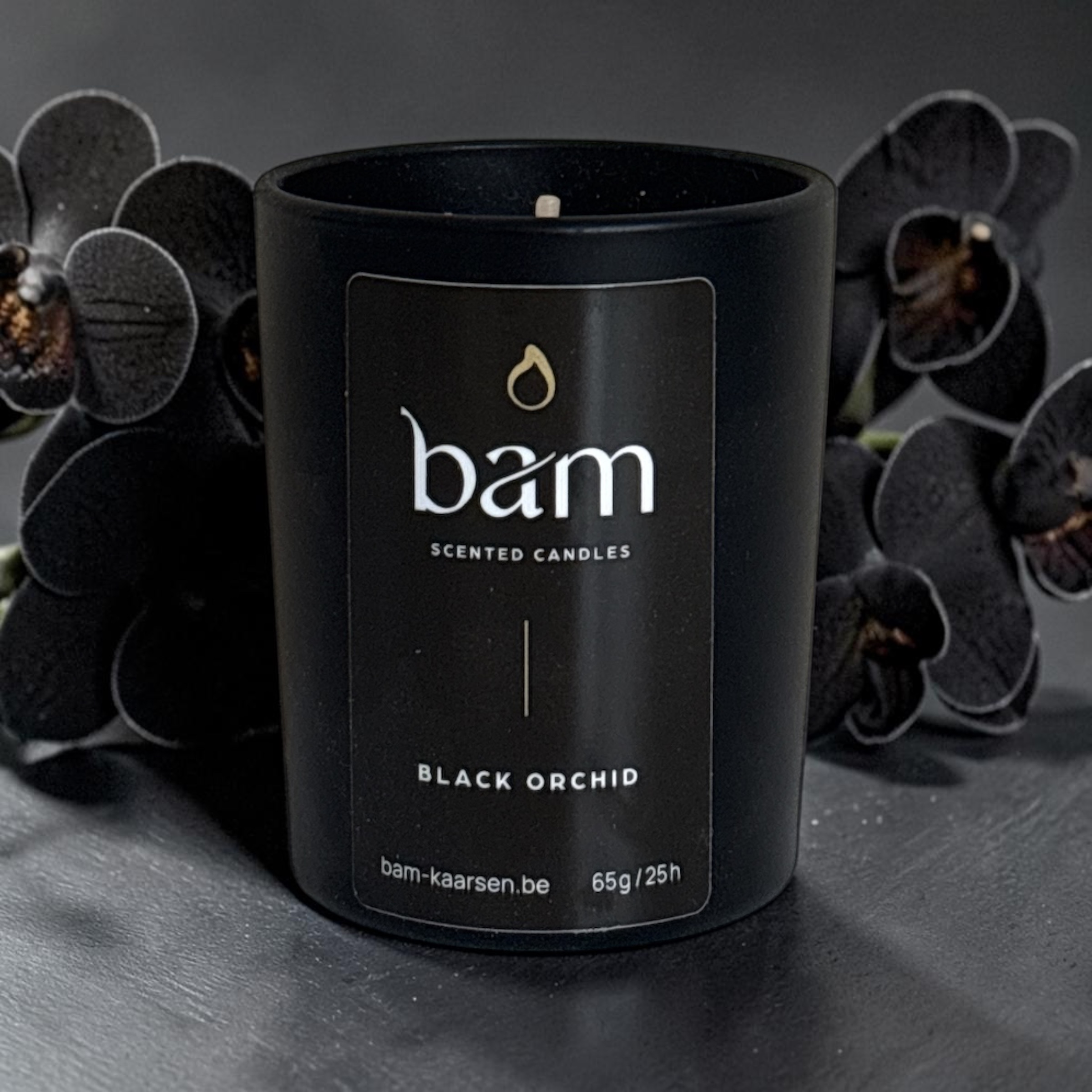 Black Orchid Scented Candle Mini – Black Collection Small