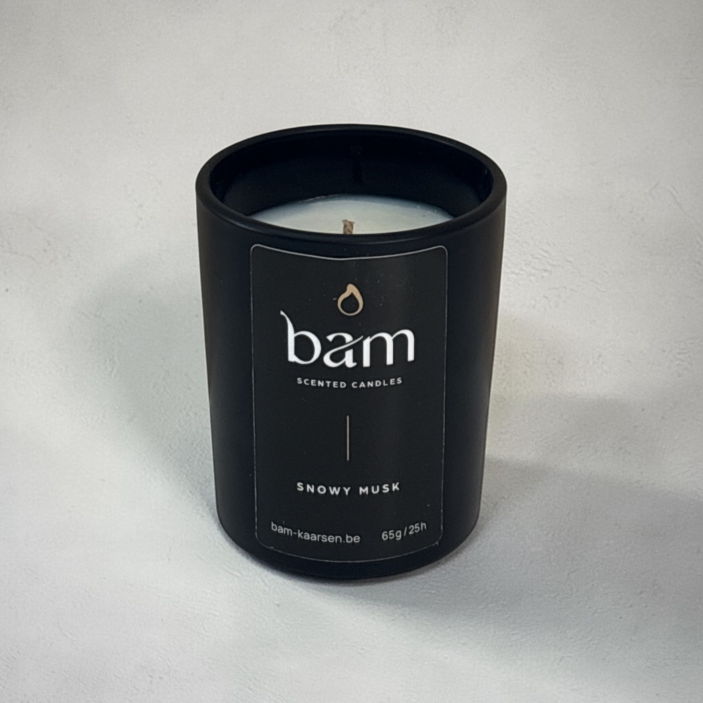 Snowy Musk Geurkaars Mini – Black Collection Small