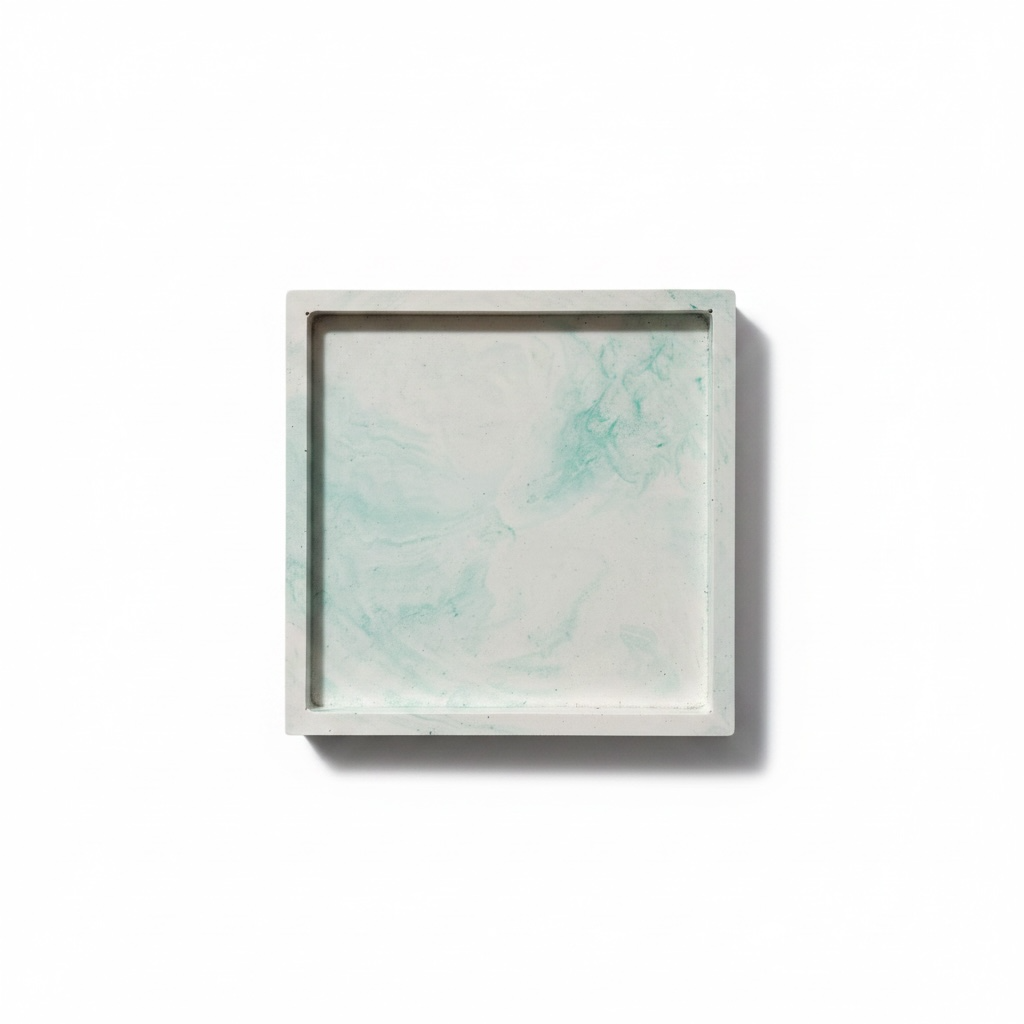 green marbled square dish - Apple Cinnamon