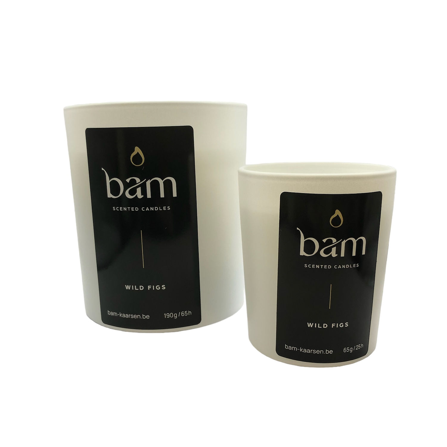 Wilde Vijgen - White Collection Small met houten wiek