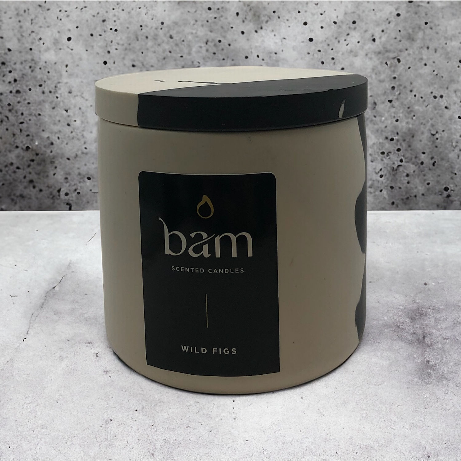 geschenkset met wilde vijgen geurkaars, decoratieve kaars en schaaltje