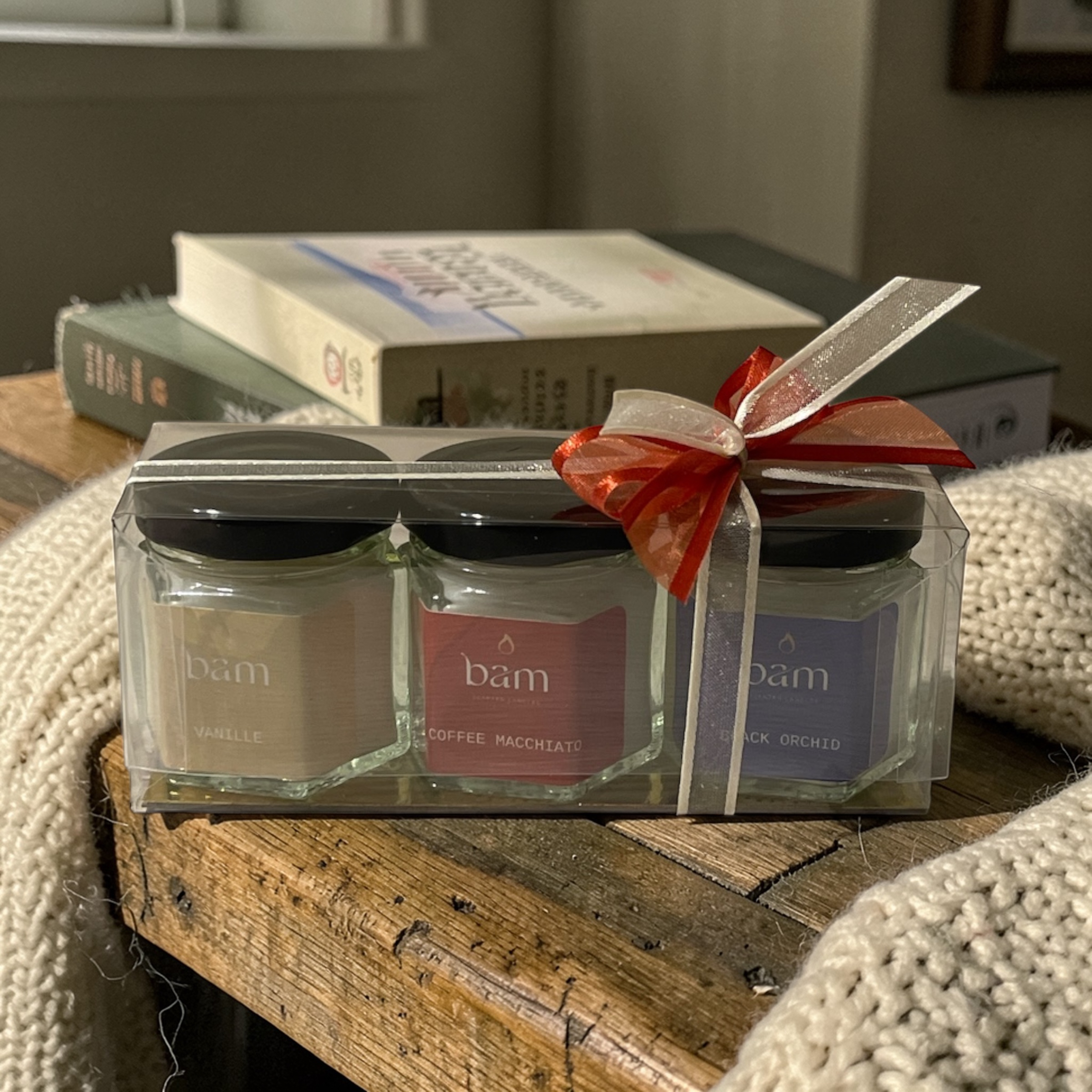 Giftset SWEET – Mini Geurkaarsen Trio cadeauset