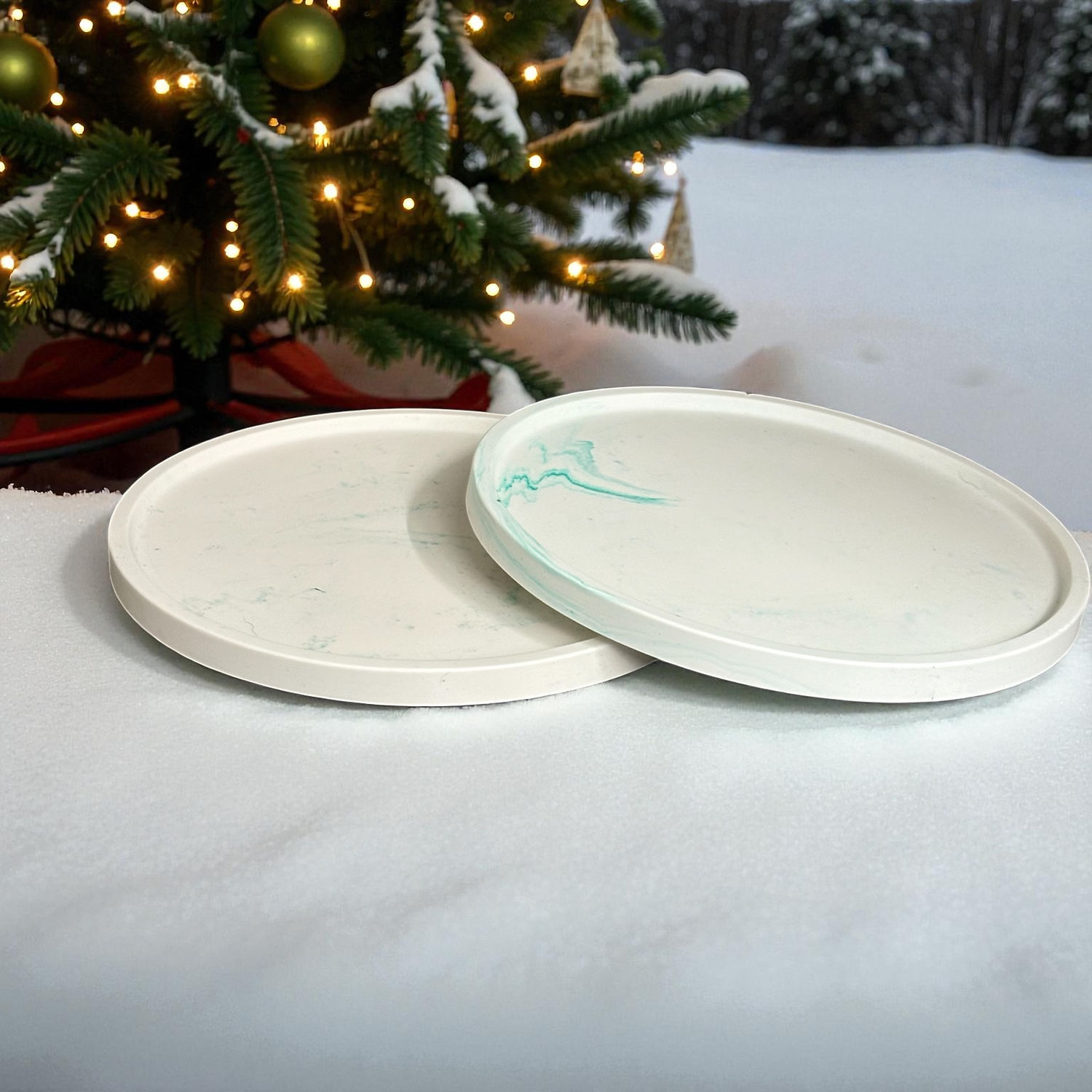 zwart gemarmerd rond schaaltje - Black Orchid