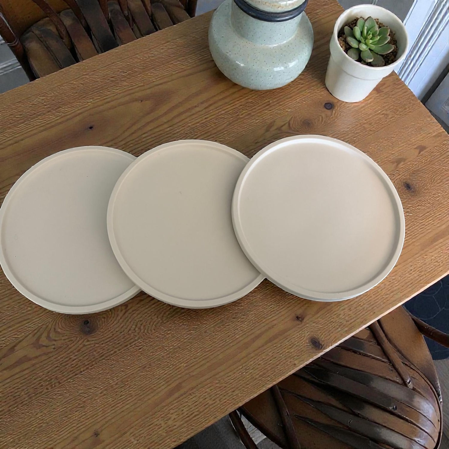 wit rond schaaltje - snowy musk